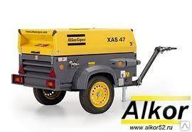 Компрессор XAS - 97 (пескоструй,              продувка,              опрессовка)              в аренду